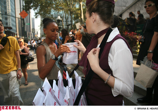 Illustration for article titled Our Barf Bags Were A Hit, Except With, You Know, The Models